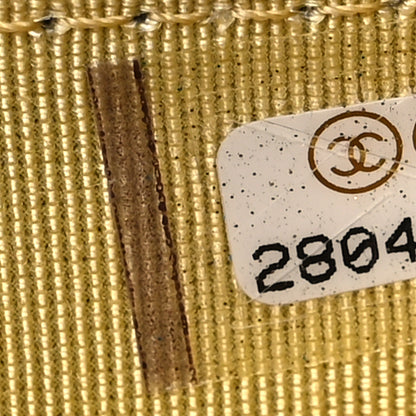Chanel Metallic Calfskin Crocodile Embossed Cocodile Wallet On Chain WOC Gold 8 of 15