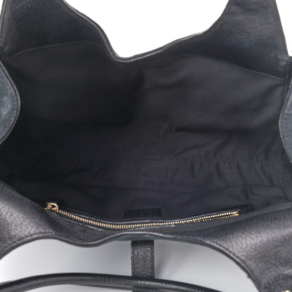 Gucci Monogram Calfskin Large Bardot Tote Black 4 of 4