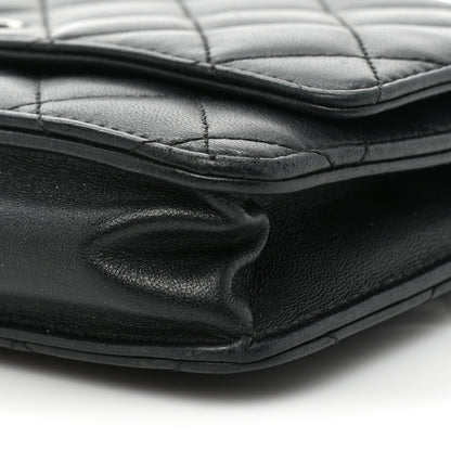 Chanel Lambskin Quilted Wallet On Chain WOC Black 9 of 10