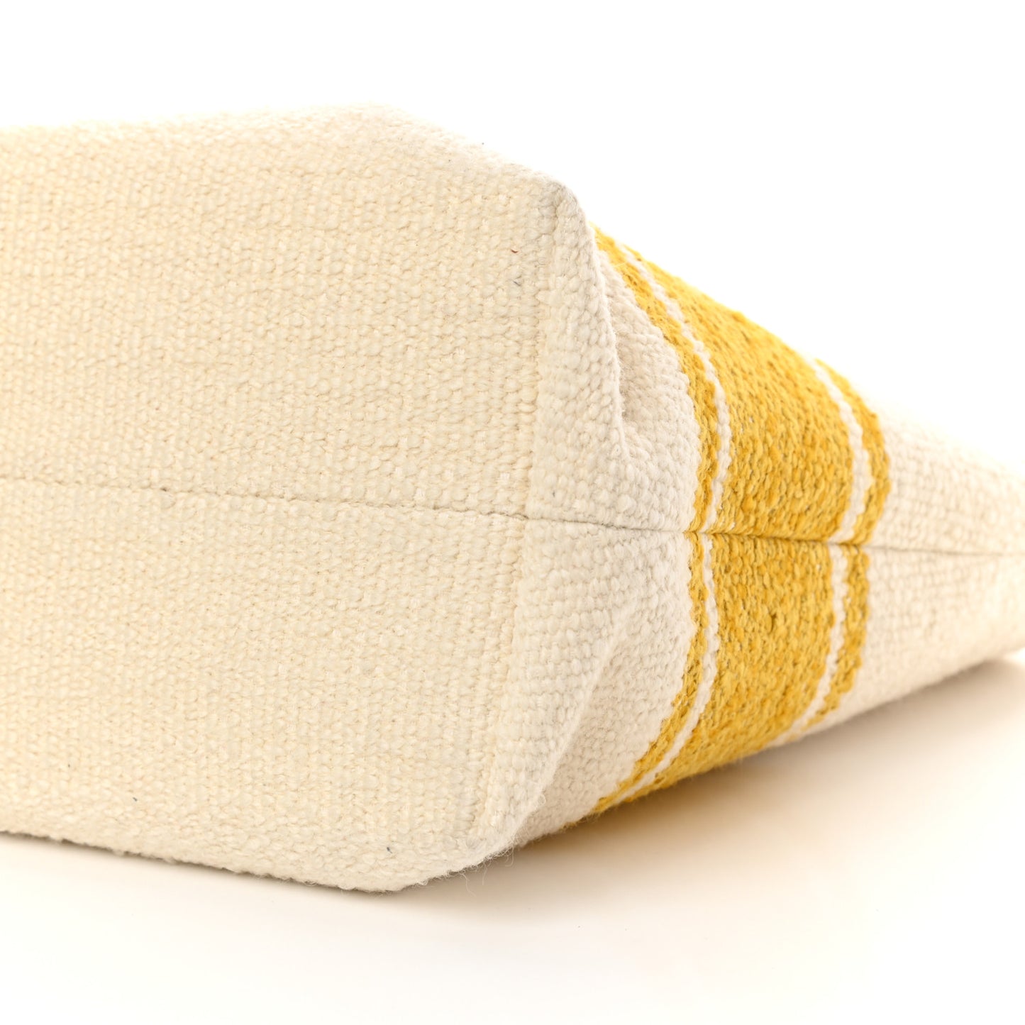 Plein Soleil Textile Calfskin Horizontal Cabas Beige Yellow