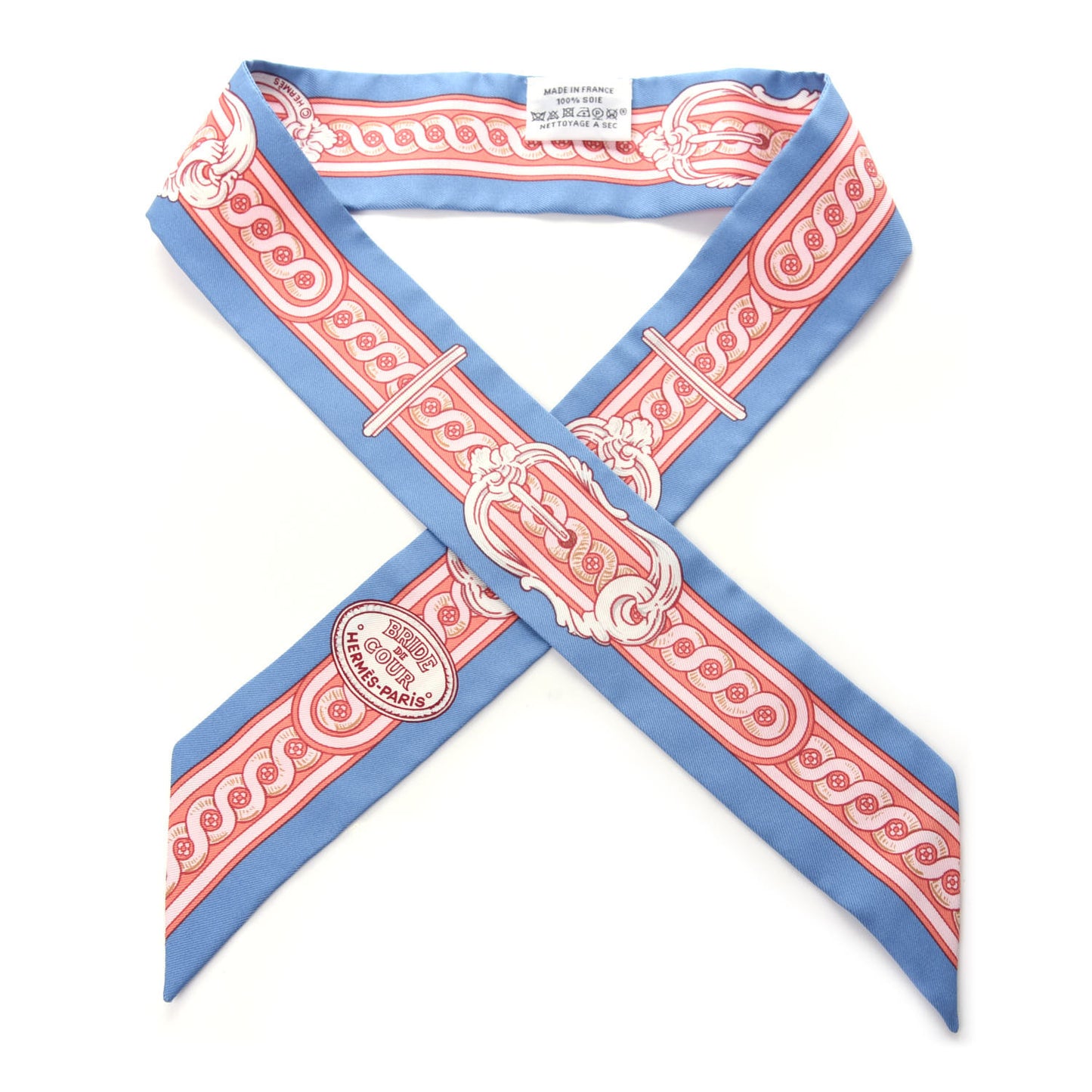 Silk Bride De Cour Twilly Blue Jean Rose White