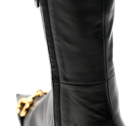 Gucci Nappa Horsebit Over The Knee Boots 35 Black 11 of 15