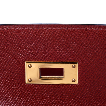 Hermes Courchevel Kelly Sellier 32 Rouge H 26 of 39