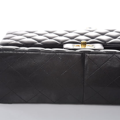 Chanel Lambskin Quilted Jumbo Double Flap Black 14 of 21