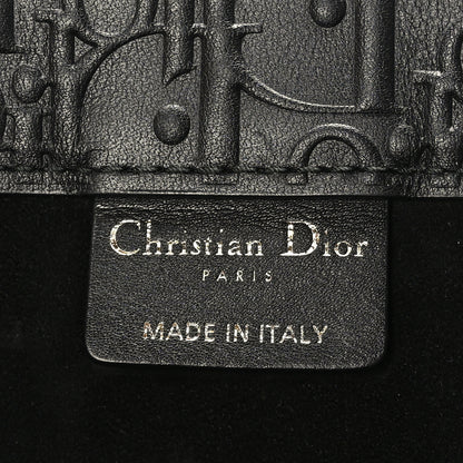 Christian Dior Oblique Calfskin Embossed Book Tote Black 6 of 9