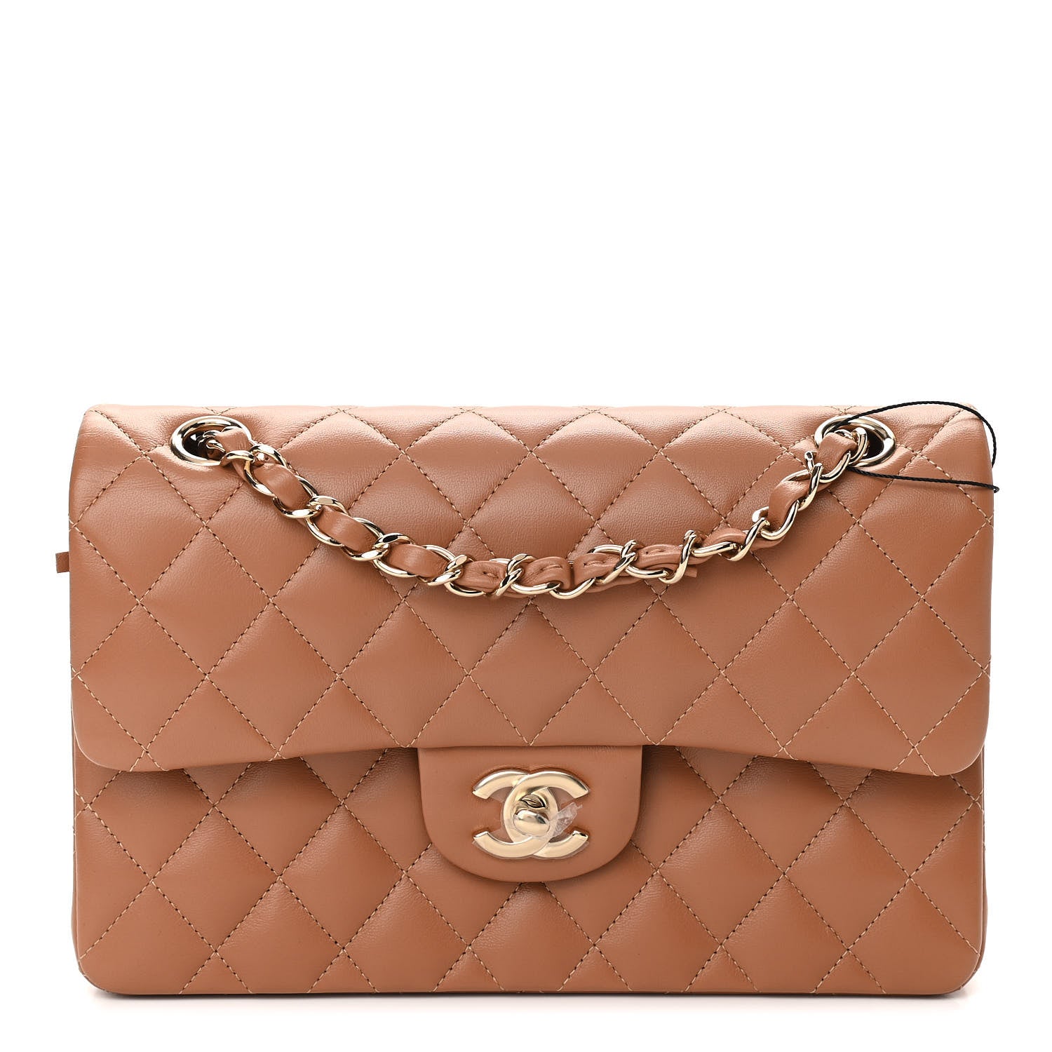 Chanel Lambskin Quilted Small Double Flap Brown 1 of 11