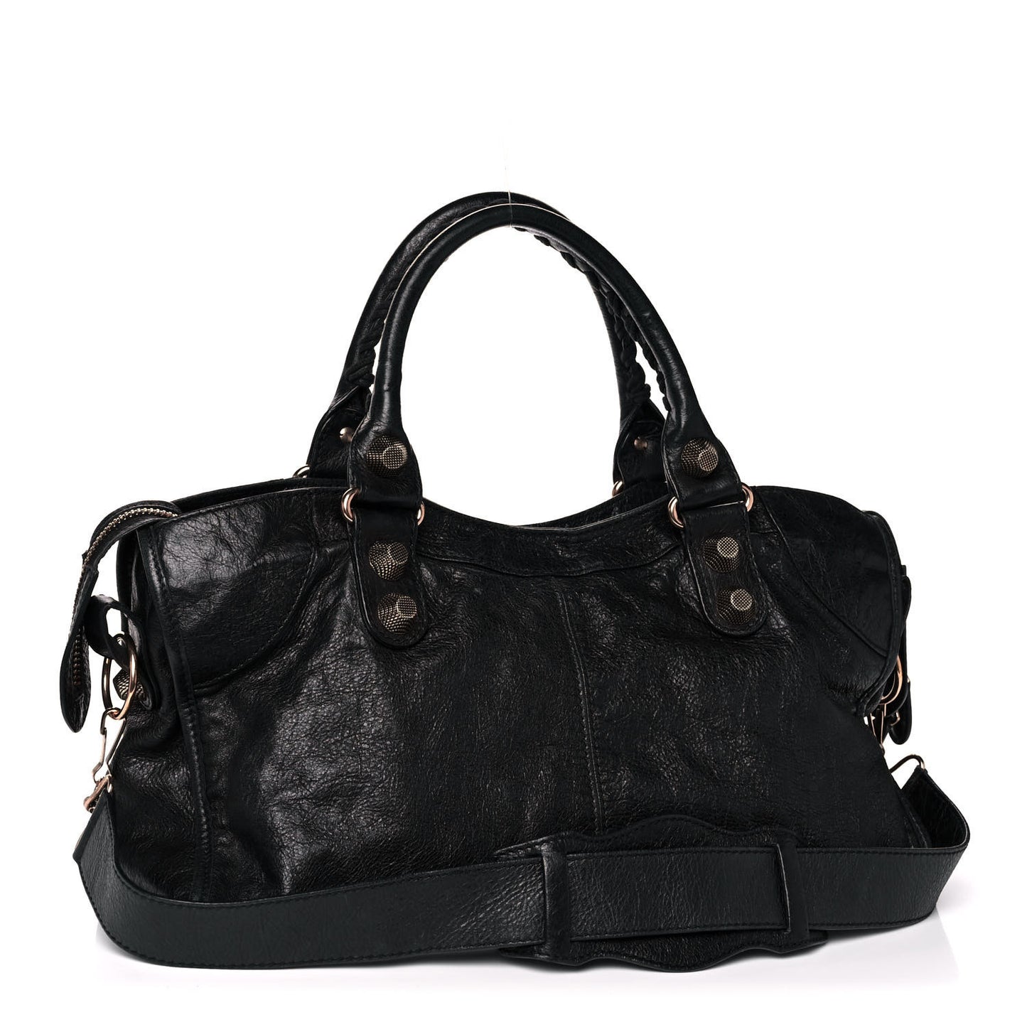 Agneau Giant 21 Rose Gold Hardware Part Time Black