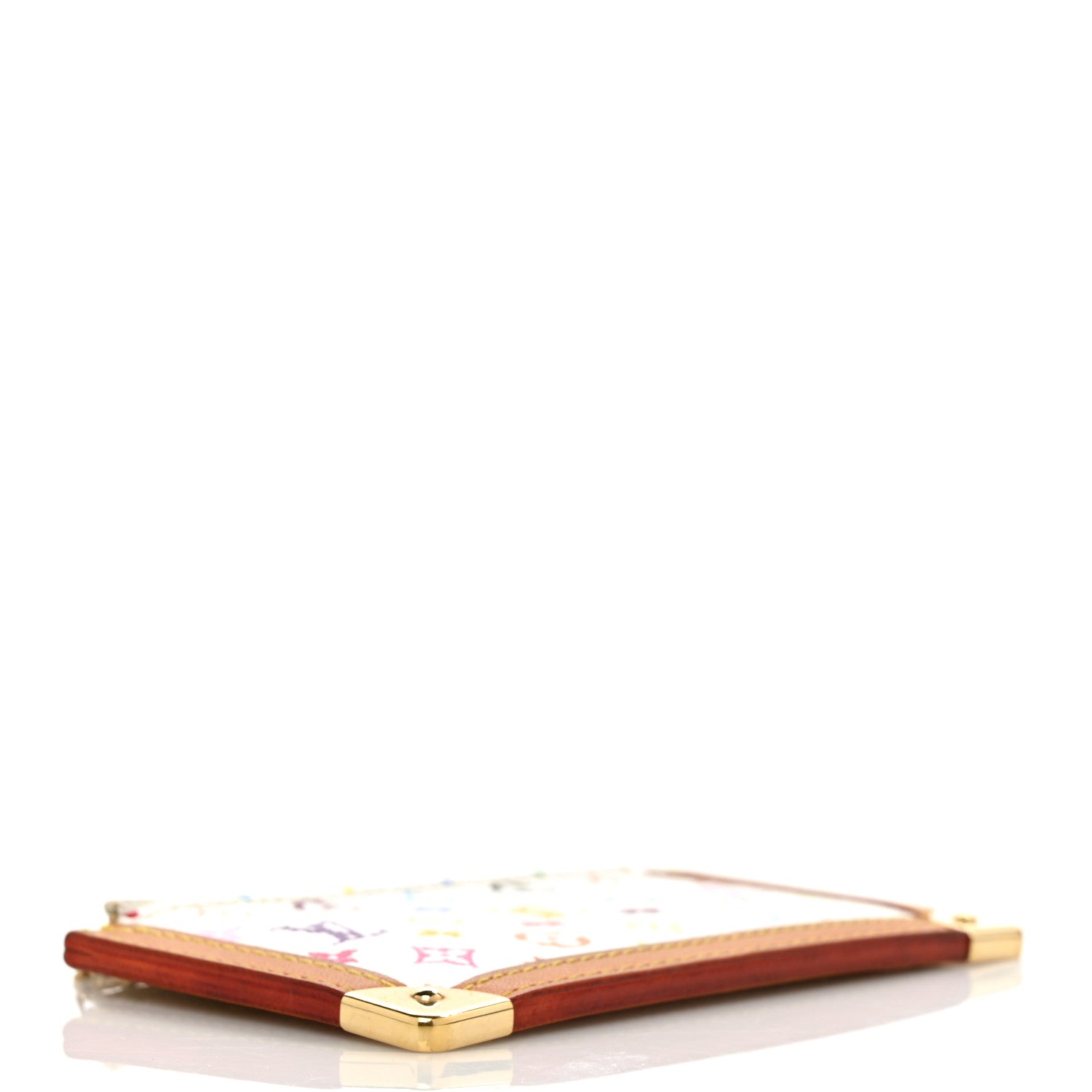 Louis Vuitton Monogram Multicolor Key Pouch White 4 of 8