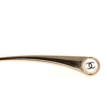 Chanel Acetate Metal Butterfly Sunglasses 5459-A Black Gold 8 of 9