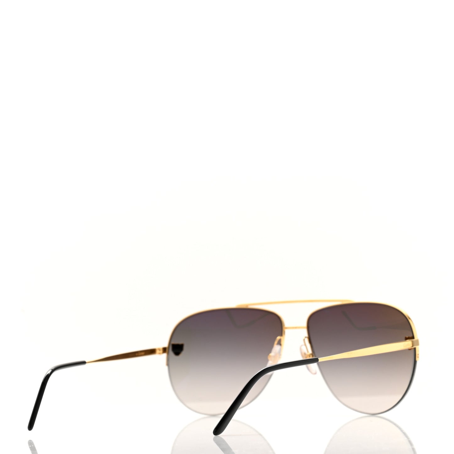 Panthere De Cartier Aviator Sunglasses Gold