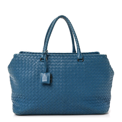 Bottega Veneta Nappa Intrecciato Brick Tote Celeste 1 of 11
