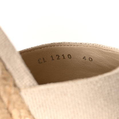 Louis Vuitton Canvas Monogram Starboard Wedge Espadrilles 40 Blue 6 of 8