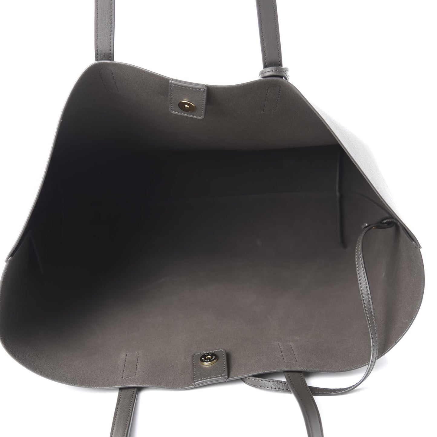 Calfskin Large Shopping Tote Pebble