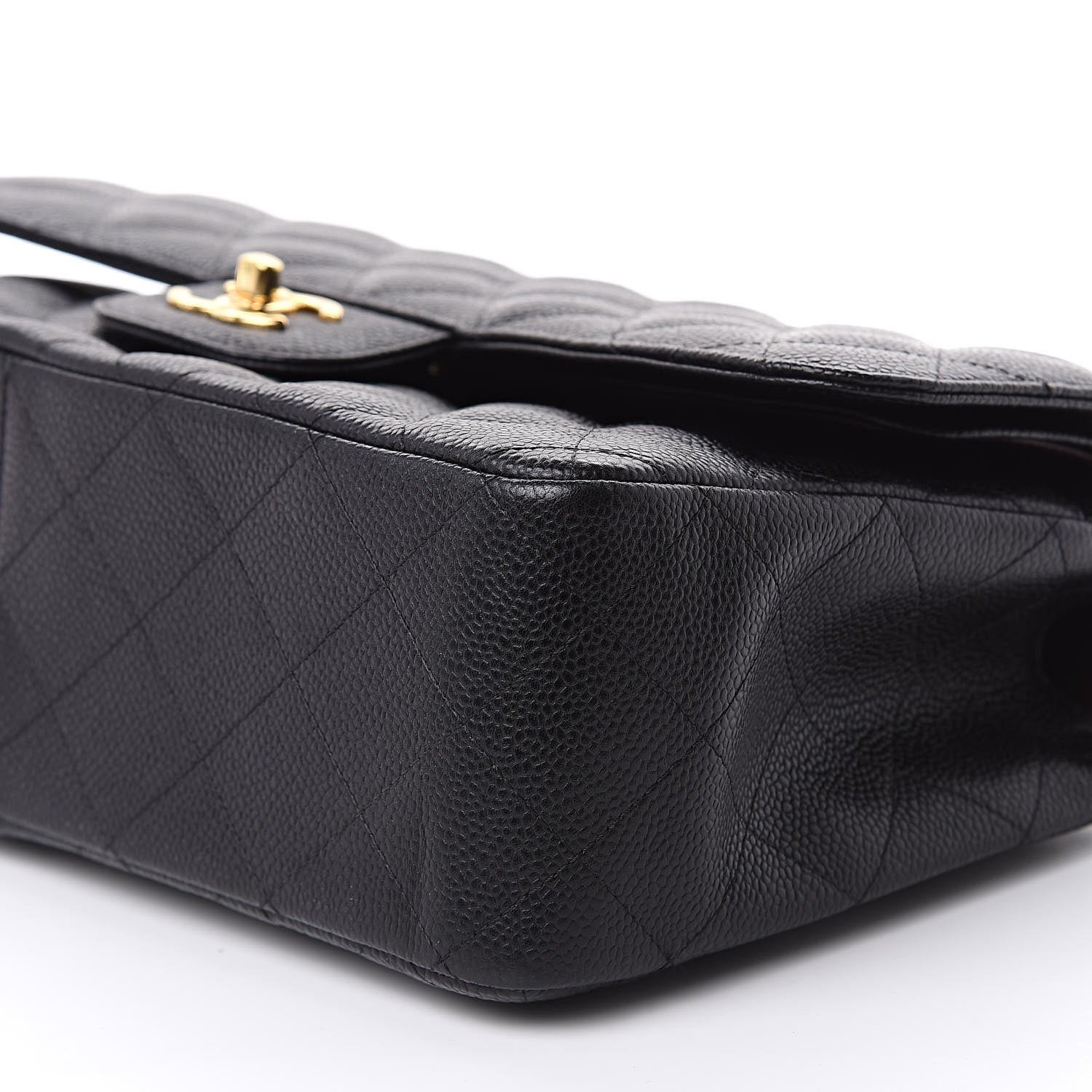 Chanel Caviar Quilted Jumbo Double Flap Black 10 of 11