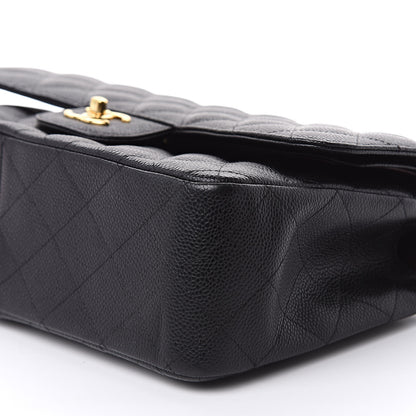Chanel Caviar Quilted Jumbo Double Flap Black 10 of 11