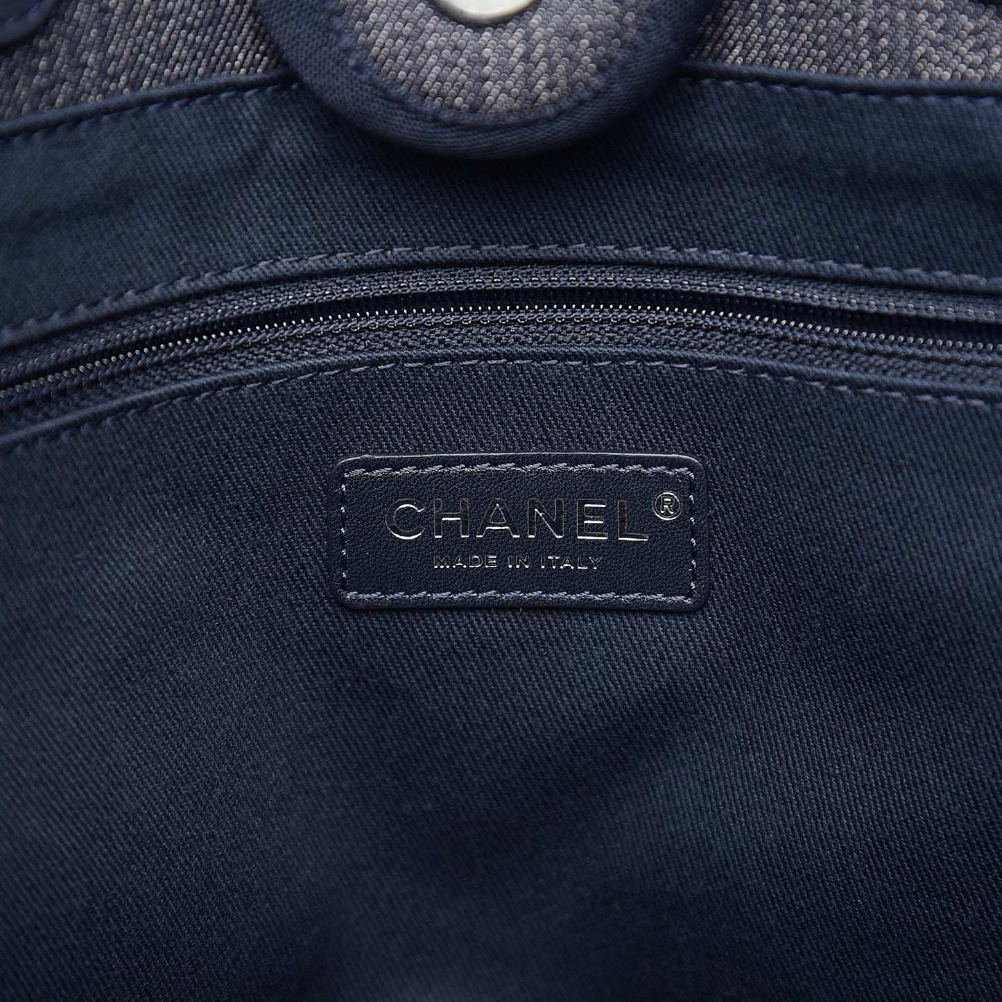Canvas Small Deauville Tote Blue