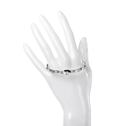 Louis Vuitton 18K White Gold Diamond Clous Bracelet 17 2 of 7