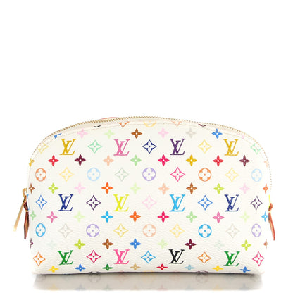 Louis Vuitton Monogram Multicolor Cosmetic Pouch White Litchi 1 of 7