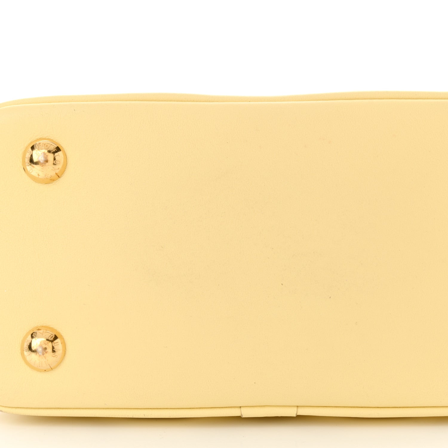 Louis Vuitton Calfskin Bubblegram Alma BB Banana 18 of 19