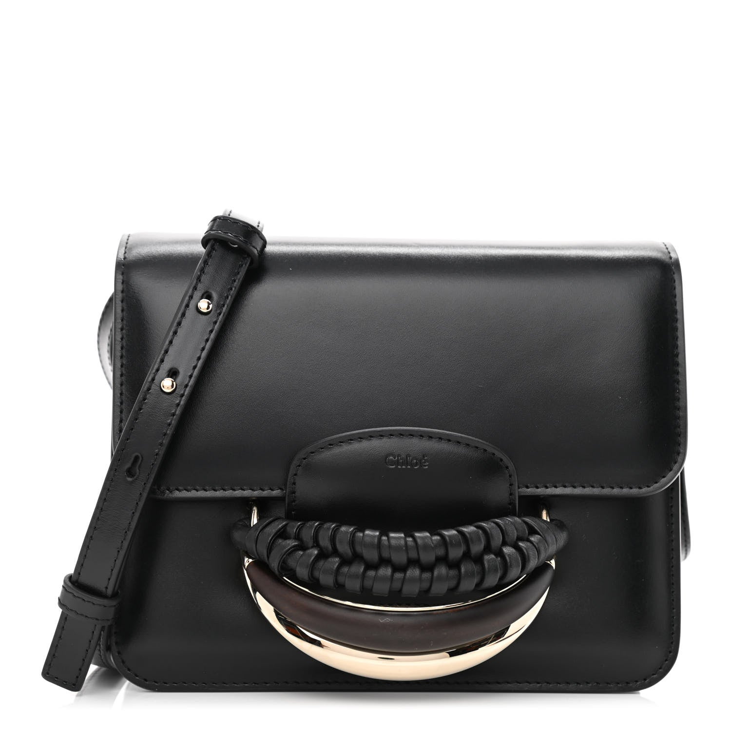 Chloe Calfskin Kattie Shoulder Bag Black 1 of 10