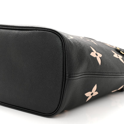 Louis Vuitton LOUIS VUITTON Empreinte Monogram Giant Neverfull MM Black Beige 9 of 9
