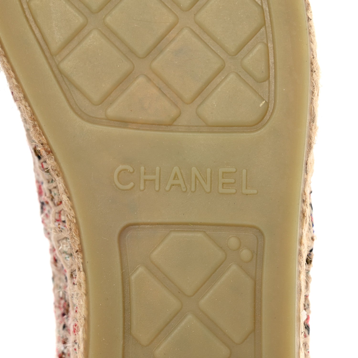 Chanel Tweed CC Espadrilles 40 Pink Black 7 of 9