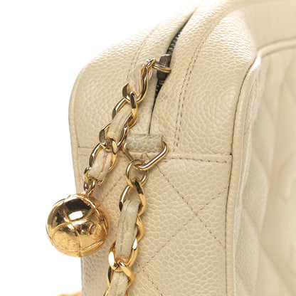 Chanel Caviar Quilted CC Camera Case Light Beige 5 of 6