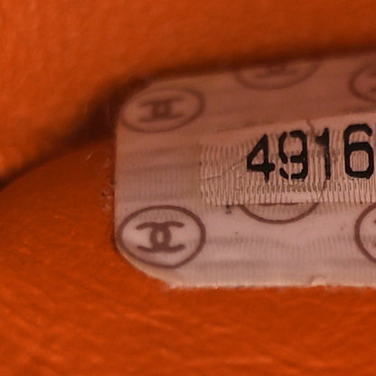 Chanel Lambskin Resin Mini Square Flap Orange 7 of 15