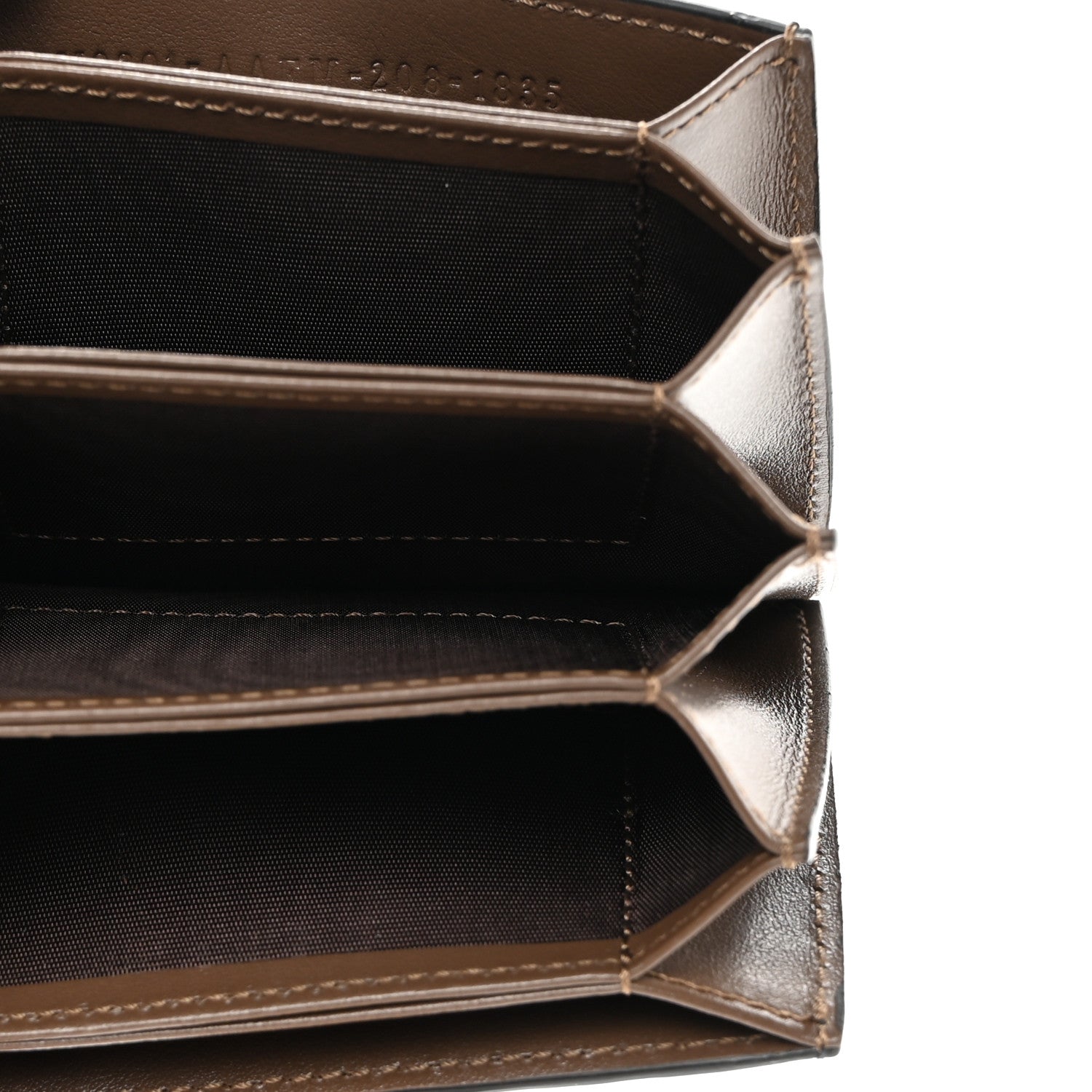 Fendi Vitello Cruise F is Fendi Bi-Color FF 1974 Embossed Gusseted Card Holder Maya Black 5 of 8