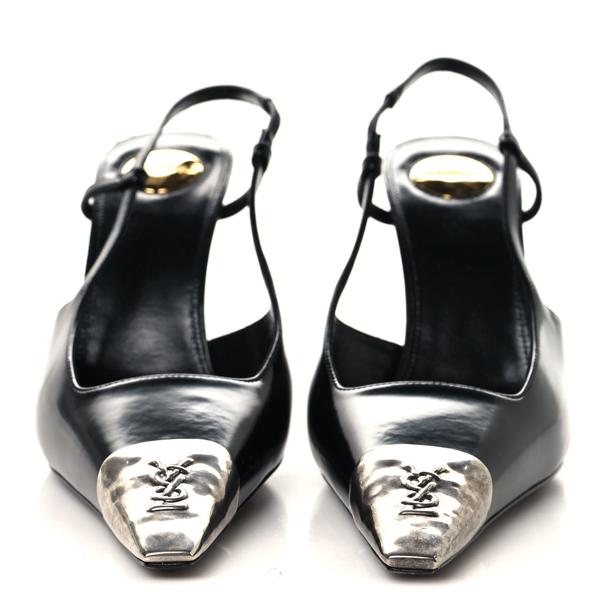Smooth Calfskin Jeanne 90 Slingback Pumps 38.5 Black