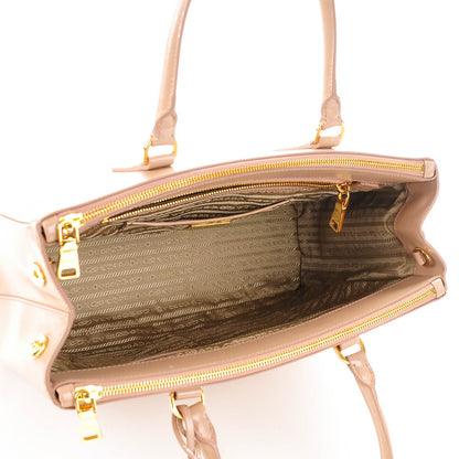 Prada Saffiano Vernice Medium Galleria Double Zip Tote Cammeo 5 of 9
