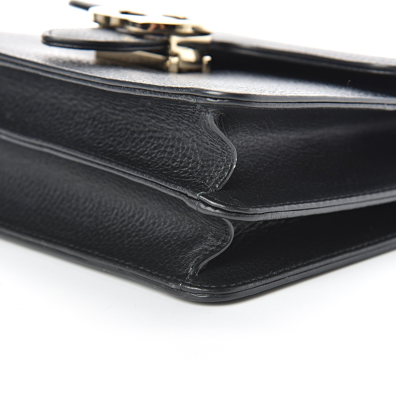 Gucci Dollar Calfskin Small Interlocking G Shoulder Bag Black 10 of 10