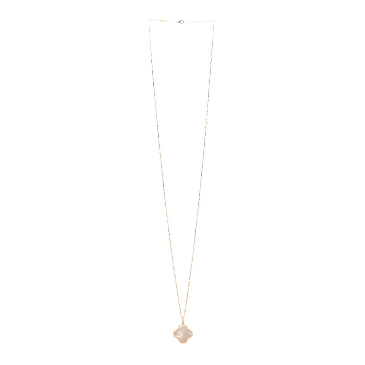 18K Yellow Gold Mother of Pearl Magic Alhambra Long Necklace