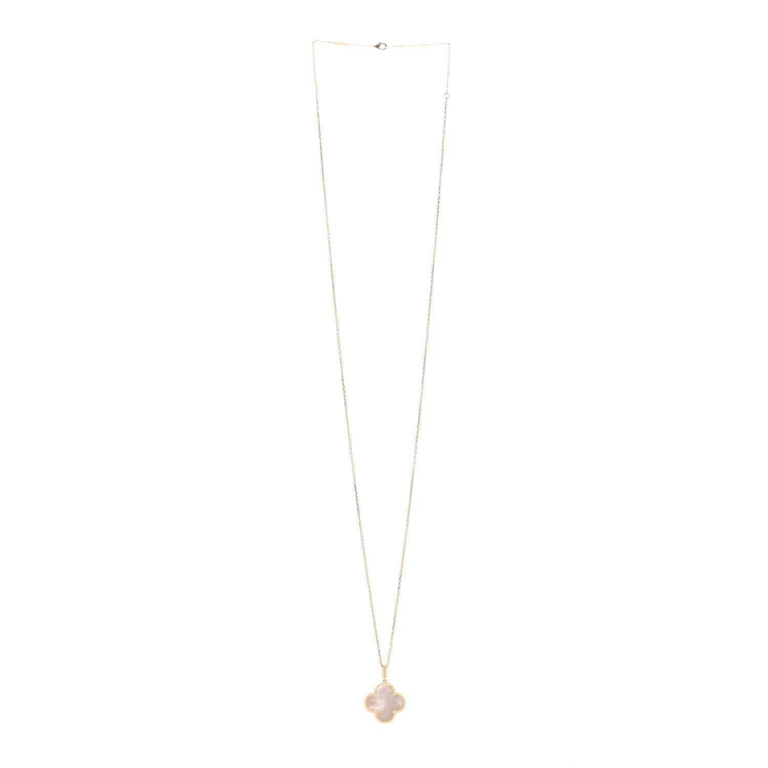 Van Cleef & Arpels 18K Yellow Gold Mother of Pearl Magic Alhambra Long Necklace 3 of 6