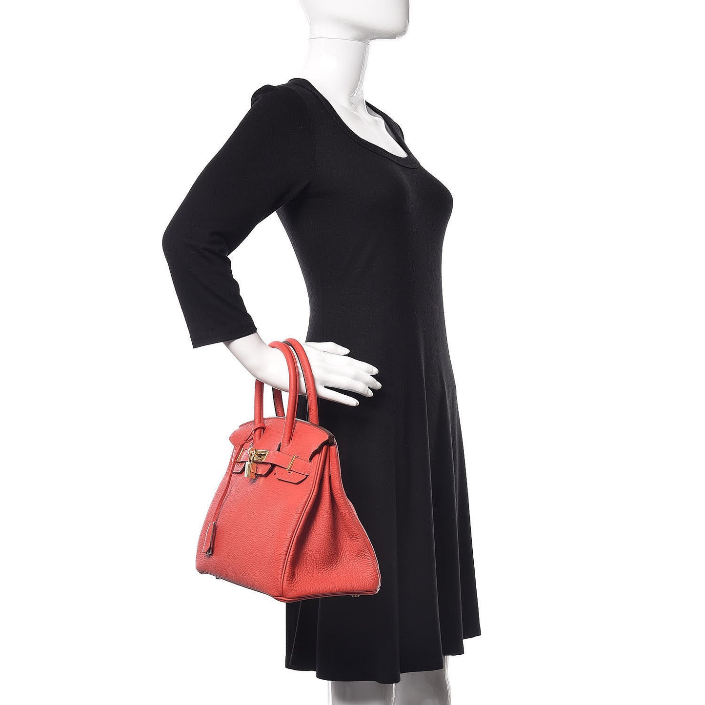 Togo Birkin 35 Rouge Pivoine