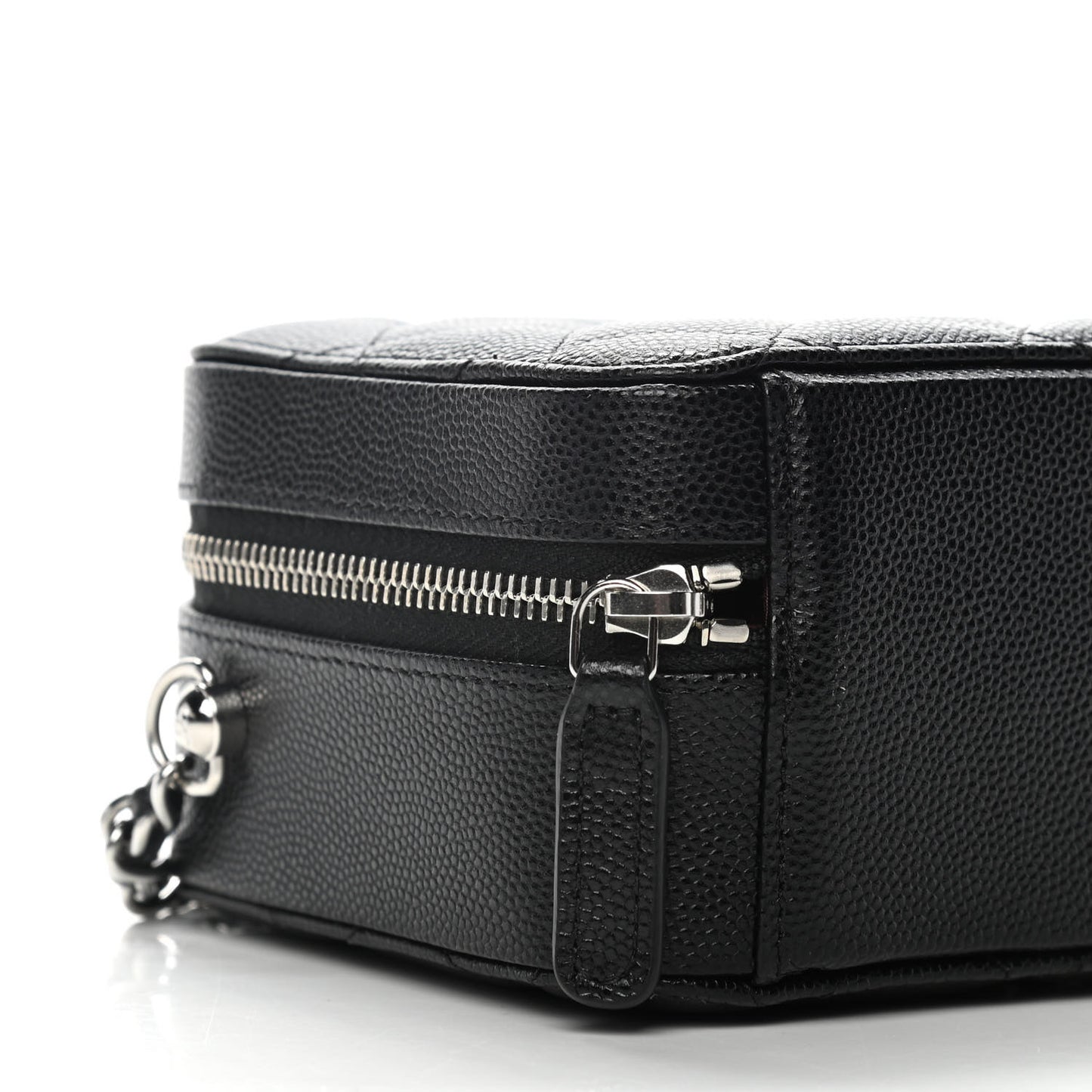 Caviar Quilted Camera Bag Black