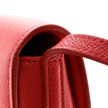 Celine Grained Calfskin Small Trotteur Coquelicot 12 of 16