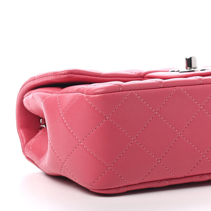 Chanel Lambskin Quilted Mini Rectangular Flap Pink 8 of 9