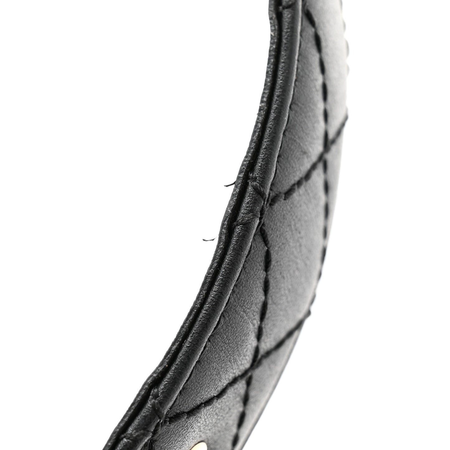 Calfskin Quilted CC Chain Belt 85 34 Black