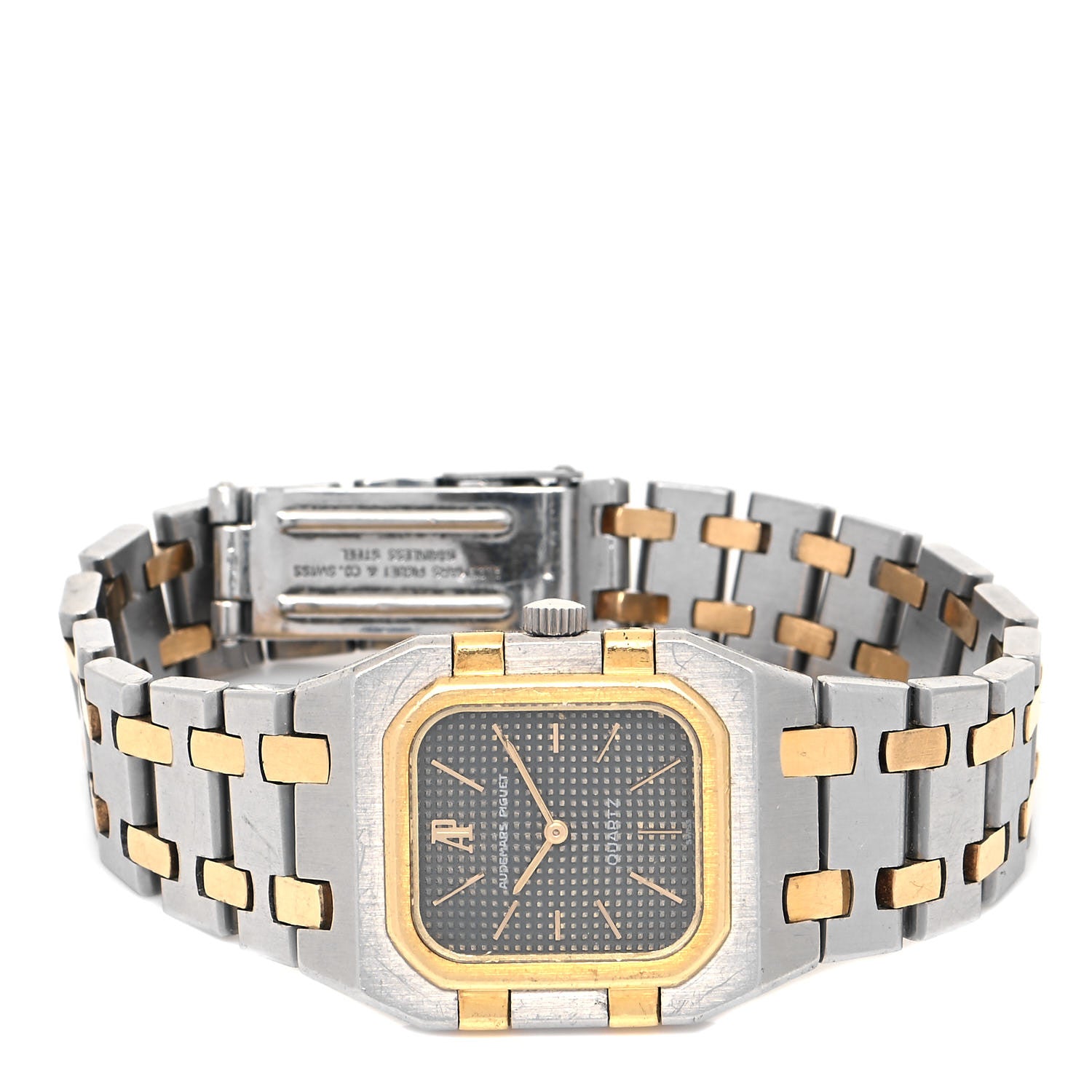 Audemars Piguet Stainless Steel 18K Yellow Gold 25mm Royal Oak Quartz Watch Gray 6005A.0.0477SA.01 2 of 5