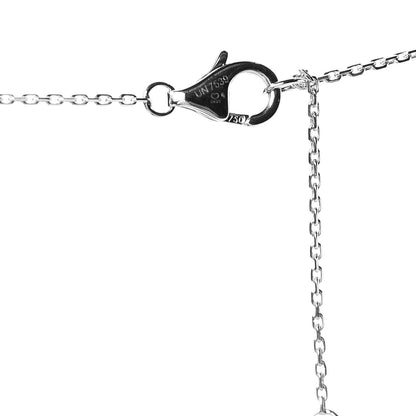 Cartier 18K White Gold Black Ceramic Diamond Trinity Pendant Necklace 5 of 5