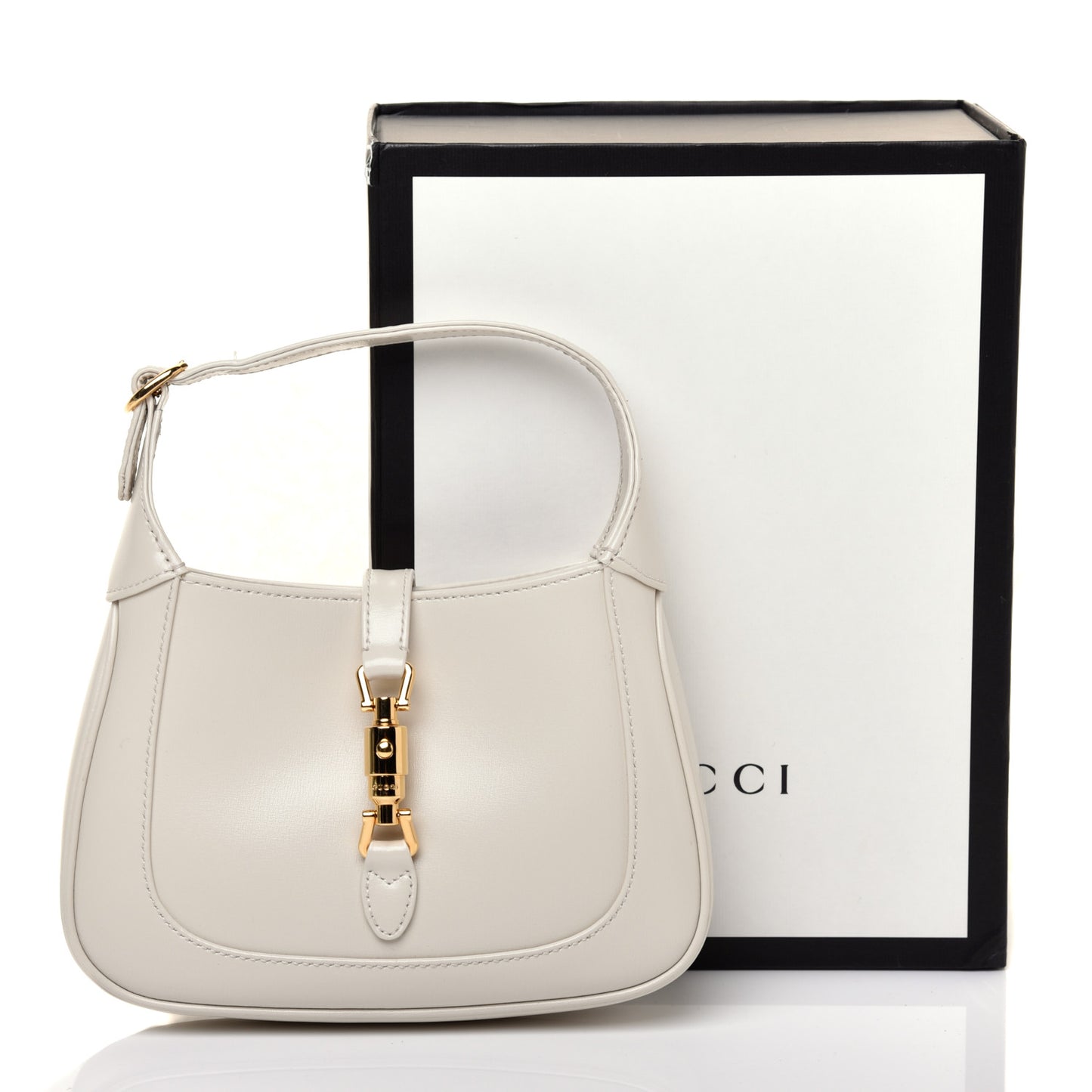 Boarded Dyana Lux Calfskin Mini Jackie 1961 Hobo Mystic White