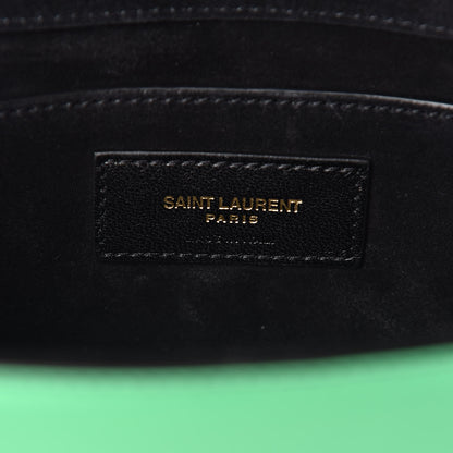 Saint Laurent Nappa Silk Small Classic Monogram Kate Satchel Jasmine Green 7 of 18