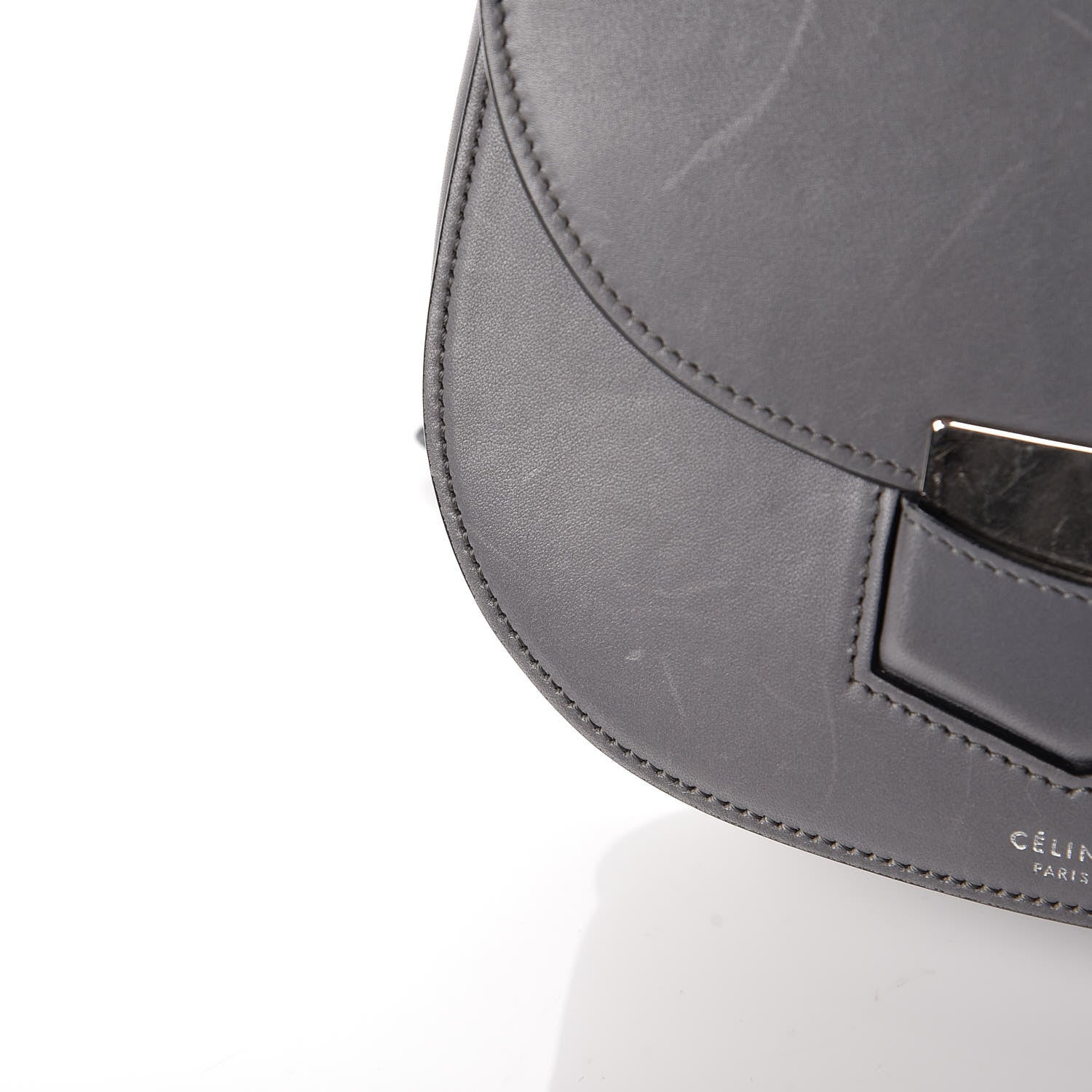 Celine Smooth Calfskin Small Trotteur Storm 6 of 12