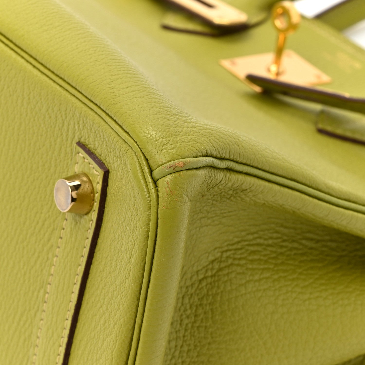 Hermes Chevre Mysore Birkin 30 Vert Anis 9 of 14