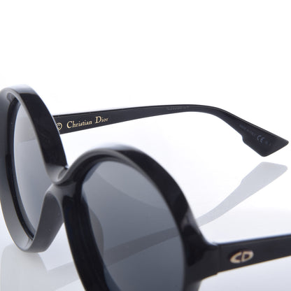 Christian Dior Acetate Bianca Sunglasses Black 6 of 7