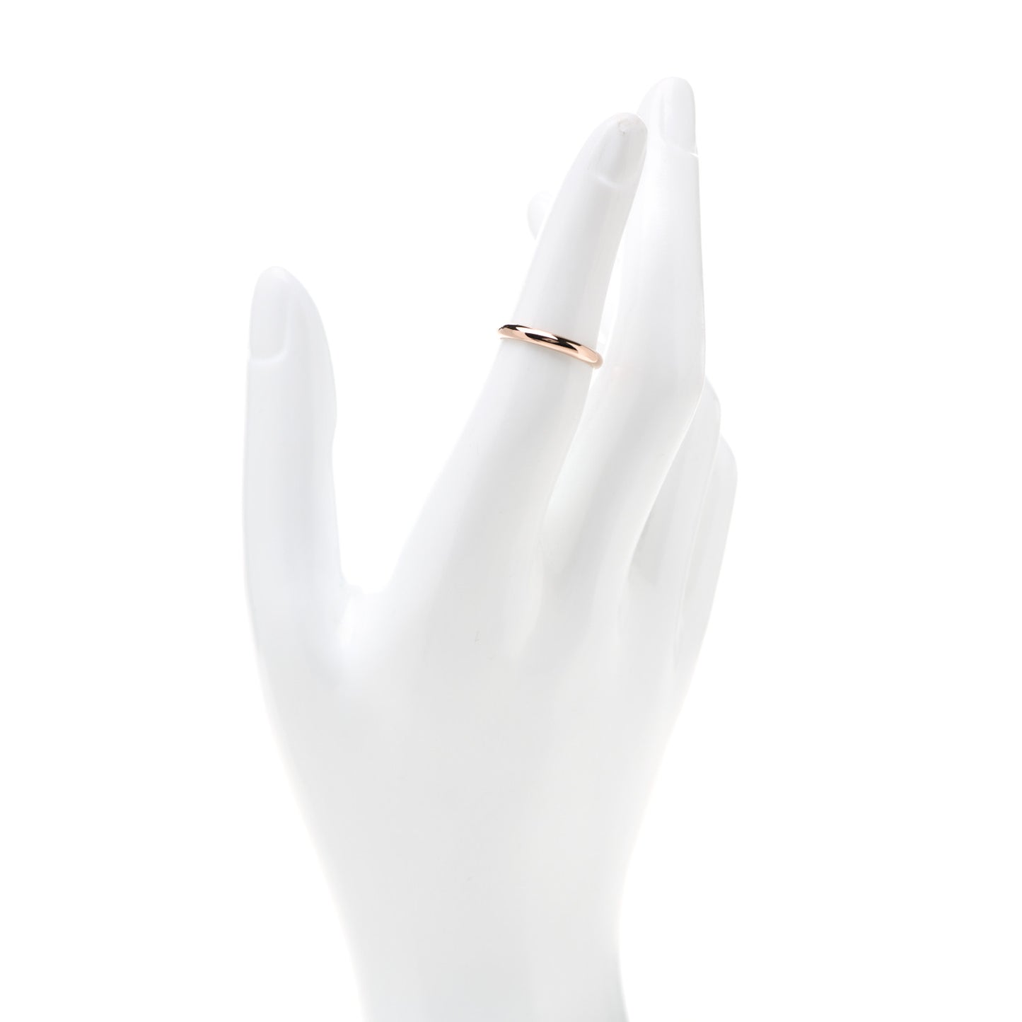 18K Pink Gold 2.5mm 1895 Wedding Band Ring 50 5.25
