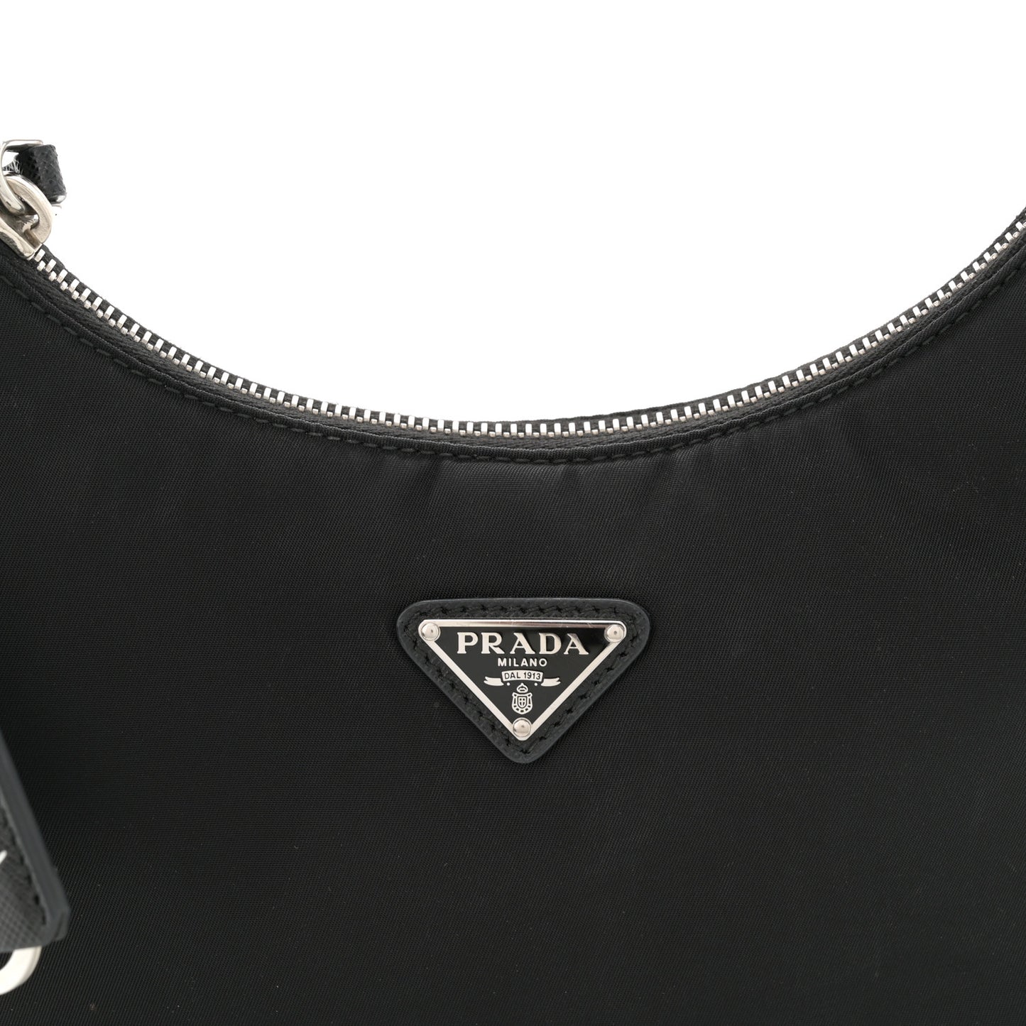 Tessuto Nylon Saffiano Mini Re-Edition 2005 Bag Black