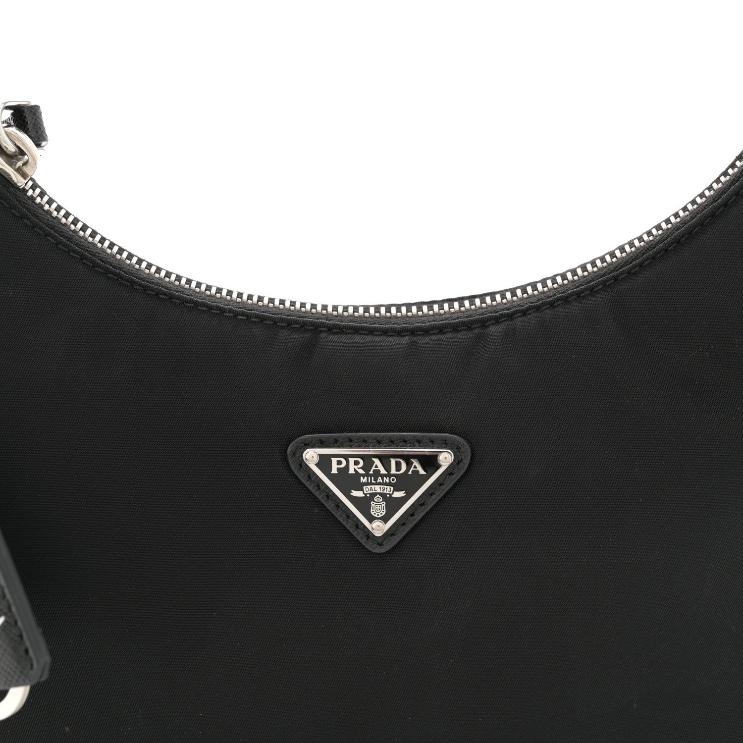 Prada Tessuto Nylon Saffiano Mini Re-Edition 2005 Bag Black 8 of 14