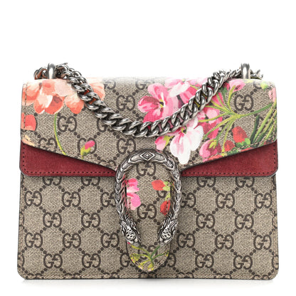 Gucci GG Supreme Monogram Blooms Mini Dionysus Shoulder Bag Beige Multicolor Dry Rose 1 of 11